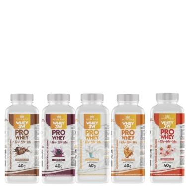 Imagem de Combo 5 Whey Protein 3w Nutra Gold 40g (32g Proteina) Mono dose