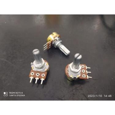 Imagem de 2x Potenciometro 5kb 16mm L20 Linear