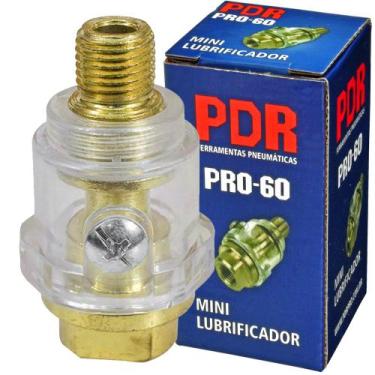 Imagem de Mini Lubrificador Conexão 1/4 Pol. Ferramenta Pneumática Pro-60 Pdr