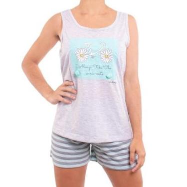 Imagem de Pijama Victory  De Verão Feminino Com Pom-Pom Feminina-Feminino