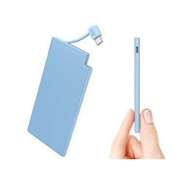 Imagem de Carregador portátil Auskang 5000mAh com cabo embutido USB-C