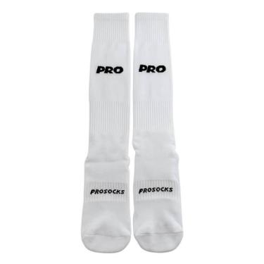 Imagem de Meião Futebol Prosocks Fullbase, Branco, 33-38