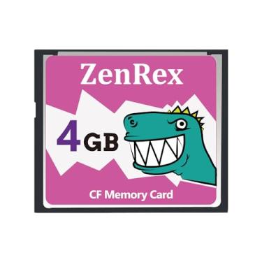 Imagem de ZenRex Cartão de memória CompactFlash de 4 GB Cartão CF UDMA de alta velocidade para Camere