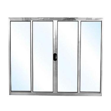 Imagem de Vitrô de 4 Folhas com Basculante e com Grade 120x 150 Metros - 0054 - JANELLOT