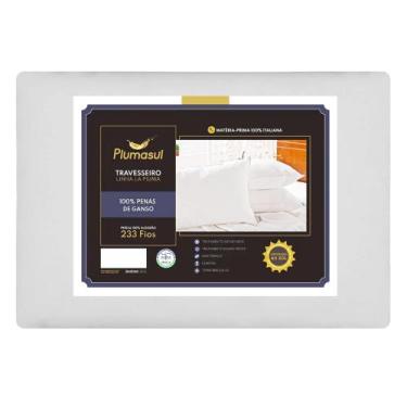 Imagem de Travesseiro 100% Penas de Ganso Percal 233 Fios - Plumasul