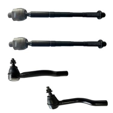 Imagem de HHCM Kit de extremidade de haste de direção interna dianteira externa ES801265 ES801266 EV801209 para Nissan Pathfinder 2013 2014 2015 2016-2020, terminais de direção para Infiniti QX60 2014-2015 e