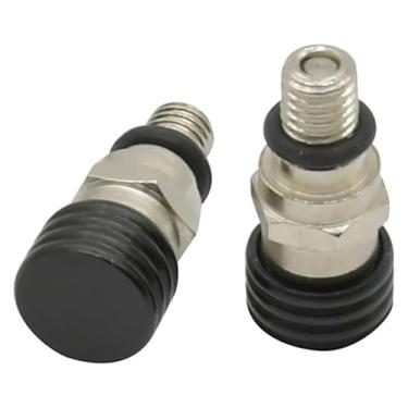 Imagem de BYYINGSUS Válvulas de sangramento de ar de garfo M4x0.7 compatíveis com SX SXF EXC EXCF XC XCF XCW XCFW 150 200 250 300 350 400 450 500 e Hus&qvarna FC TE FE (M4 preto)