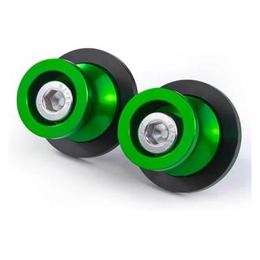 Imagem de BYYINGSUS Bobinas Swingarm Suportes Traseiros Deslizantes de Parafuso Acessórios de Motocicleta Compatível com Ninja ZX6R ZX636 250SL 250 300 400 650 1000SX (8 mm Verde)