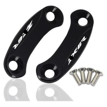 Imagem de BYYINGSUS Tampa do espelho traseiro do para-brisas da motocicleta compatível com ZX-6R 2019-2023 ZX-10R 2016-2023 (preto Zx-6r)