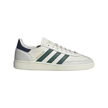 Imagem de adidas Originals Tênis masculino Handball Spezial, Branco giz/verde universitário/índigo noturno, 36