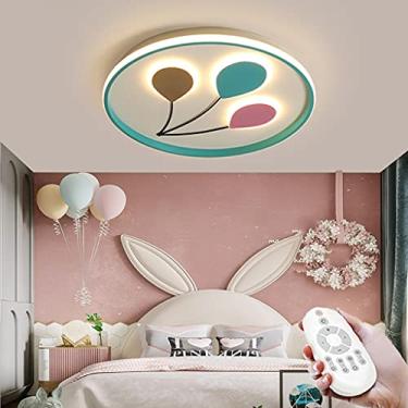 Imagem de Luminária de teto LED com controle remoto, luminária de teto regulável, moderna, para quarto, com controle remoto, abajur de acrílico, para sala de jantar, quarto infantil, banheiro, cozinha