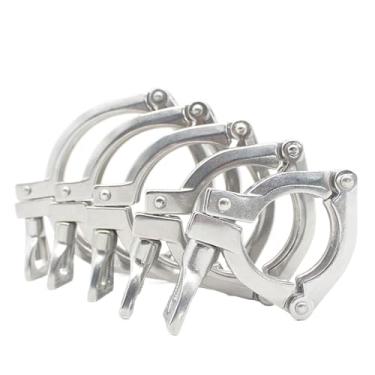 Imagem de SS304 Três Segmentos Heavy Duty Tri-Clamp 3.8 cm-20.3 cm tri Clamps Fit Ferrules Pipe Fitting(TC240MM(8S))