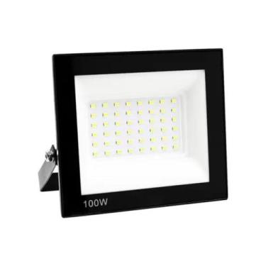 Imagem de Kit 2 Refletores 100 Watts Luz Branco Frio 6.500 - AATOP