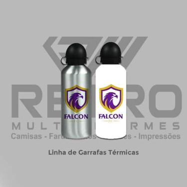 Imagem de Squeeze em Inox 500ml Falcon FC - Retro, Inox