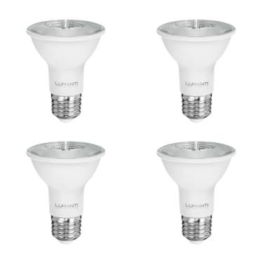 Imagem de Kit 4 Lâmpada led PAR20 E27, 6,5W de 3000K LUMANTI