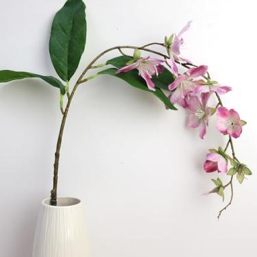 Imagem de Jasmim artificial flores decorativas para varanda arte de seda artificial como decoração de pendurar real para casamento, rosa