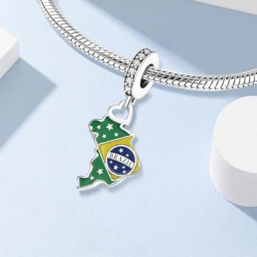 Imagem de 1 peça prata elegante bonito cacto berloque contas adequadas para mulheres, faça você mesmo e roupa diária combinando joias decoração presente para mãe, 25.75*9.8mm, Prata, Sem Pedra Preciosa