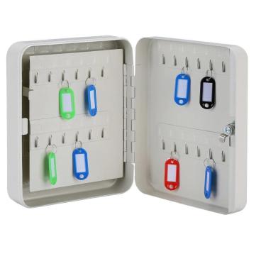 Imagem de Porta Chaves Claviculario Armario 48 Chaves Ferro Cofre Organizador Profissional Empresarial Kit