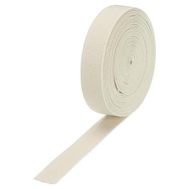 Imagem de Generic Faixas elásticas para costura 0,6" (1,5 cm) carretel elástico de malha bege 5 jardas alta elasticidade para perucas, cintura e calças
