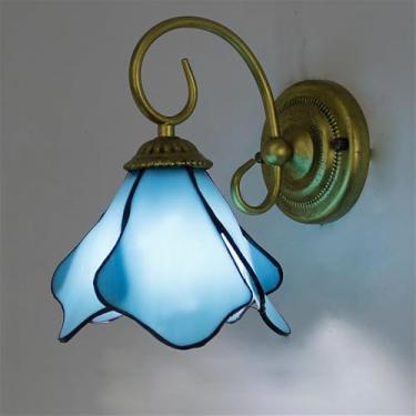 Imagem de Luminária de parede retrô americana com LED para banheiro, espelho, estilo mediterrâneo, simplicidade para sala de estar, restaurante, quarto, escritório, casa de campo, hotel, café, bar, co