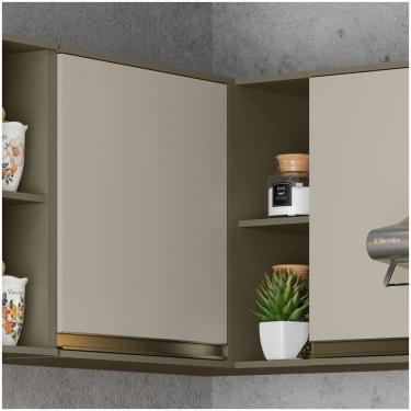 Imagem de Armário De Cozinha Canto Reto 01 Porta évelin Henn Duna Cristal