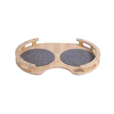 Imagem de SHENGOCASE Acessórios para torre de árvore de gato, poleiro de plataforma, 17,3 x 23,6 polegadas, cama de substituição extragrande com tapete para árvore de gato do chão ao teto