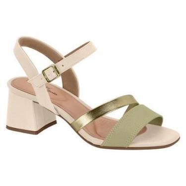 Imagem de Sandália Feminina Conforto Modare Bico Quadrado Salto Bloco Baixo Macia ORIGINAL-Feminino