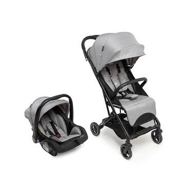 Imagem de Carrinho com Bebê Conforto Travel System Nino Duo Cinza Urbano - Infanti