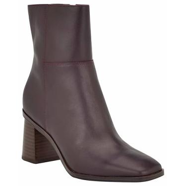Imagem de NINE WEST Bota feminina Dither até o tornozelo, Merlot 600, 6.5
