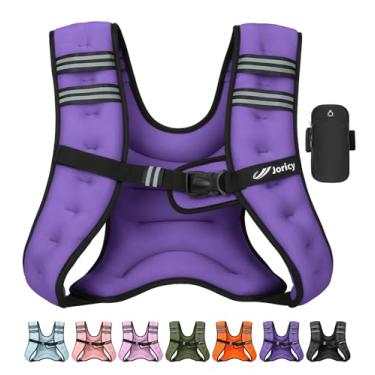 Imagem de Colete ponderado feminino masculino colete de peso de 2,3 kg com faixa refletiva, coletes de corrida para Wonmen, treino, caminhada, treinamento de força, perda de peso, fitness, musculação