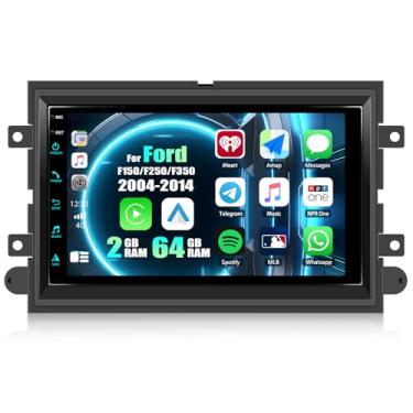 Imagem de Rádio estéreo para carro Android 15 Double Din GPS com capacitância TFT, tela sensível ao toque, reprodutor de música veicular com Bluetooth, GPS e receptor de rádio FM, sistema de atualização