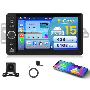 Imagem de 8Core 4+64G (versão B.O.S.E) Android 15 estéreo automotivo para Chevy Chevrolet Silverado SSR Tahoe 2003-2006, GMC Siera Yukon 2003-2006 com carro sem fio CarPlay Android Auto, rádio touchscreen de 7