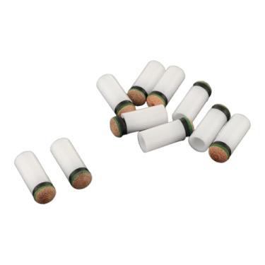 Imagem de Generic Conjunto de 10 Ponteiras de Encaixe para Taco de Bilhar, Acessórios para Jogos de Interior, Peças de Reposição Portáteis.