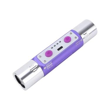 Imagem de Sanpyl Lanterna de Luz Violeta, Detector Portátil de Luz Violeta 365nm 395nm Com Bateria de 2000mAh, para Visualização de Joias, Marcas de Tinta, Detecção de Agentes Fluorescentes