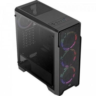 Imagem de Gabinete Gamer Aerocool Ore Saturn Rgb Acrílico