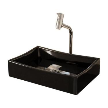 Imagem de Kit da Cuba Dalla Preta com Torneira DL08 e Valvula Click - Loja DoceL