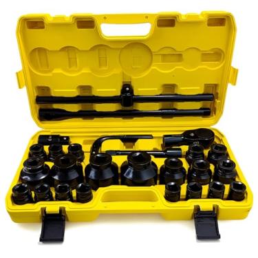 Imagem de Jogo de Soquete Sextavado 3/4 Polegada 26 Peças com Maleta