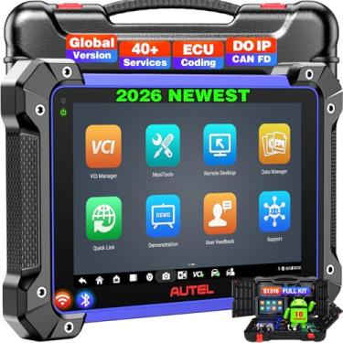 Imagem de Scanner de diagnóstico do carro de Autel: ferramenta de varredura da versão global de 2025, Serviço 40+, Sistemas Completos do OE, CANFD DoIP, VIN Automático e Varredura