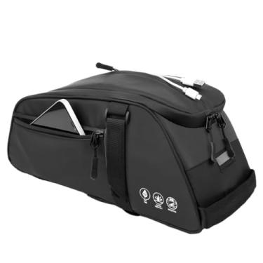 Imagem de GTIANHE-TAN Bolsa de bicicleta para bicicletas, suporte lateral, impermeável, armazenamento para bicicletas de montanha e bicicletas urbanas, leve, durável, multifuncional organizador de equipamentos