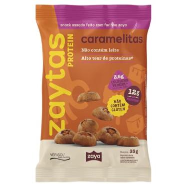 Imagem de Snack Assado Caramelitas Zaytas Protein Pacote 35g