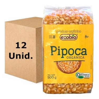 Imagem de 12 x Milho Pipoca Orgânica 500g - Ecobio
