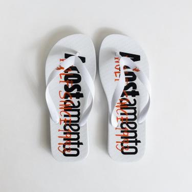 Imagem de Chinelo Masculino Acostamento Since 1993 Branco-Masculino