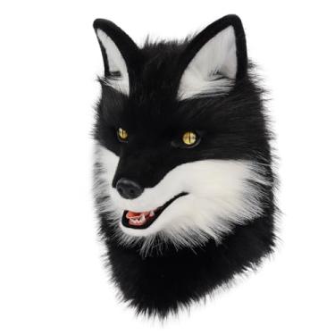 Imagem de COSYEARS Animal Wolf Mask Cosplay Costume Accessories Furry Faux Fur Dog Fox Full Head Therian Masks Anime Dress up Party