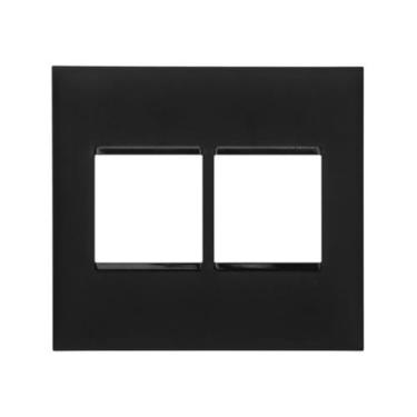 Imagem de Placa 4x4 Cor Preto 2+2 Postos Pial Plus+ 618512pt