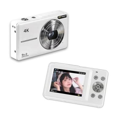 Imagem de Câmera Digital 4K 30FPS de Vídeo 64MP com Tela 2 4 Polegadas 18X Bateria Integrada Ideal Aniversário para Adolescentes Estudantes Amigos