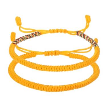 Imagem de PATIKIL Pulseira de corda trançada feita à mão da Lucky, pulseira de proteção de oração ajustável para presentes de aniversário de família e mulheres, One Size, Tecido, Sem Pedra Preciosa