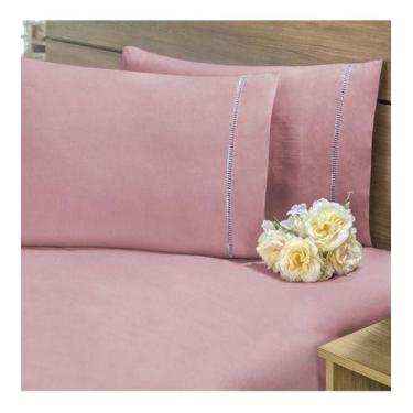 Imagem de Jogo De Lençol Cama Box Casal Padrão Puro Algodão 3peças - Lu Enxovais