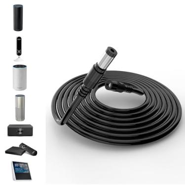 Imagem de Tonton Cabo de extensão de plugue cilíndrico de 3 m - compatível com painel solar Ring e super painel solar para câmeras, bateria de câmera adesiva/solar 2ª e 3ª geração, bateria Spotlight Cam, Echo