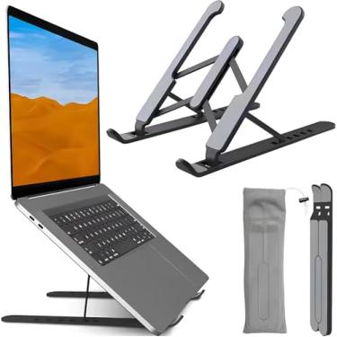 Imagem de Suporte de Mesa Regulável para Notebook - Articulação de ferro - Com estojo de armazenamento