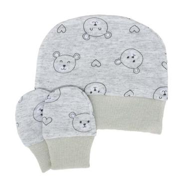 Imagem de Kit de Touca e Luvas Estampado Bublim, Único, Ursos